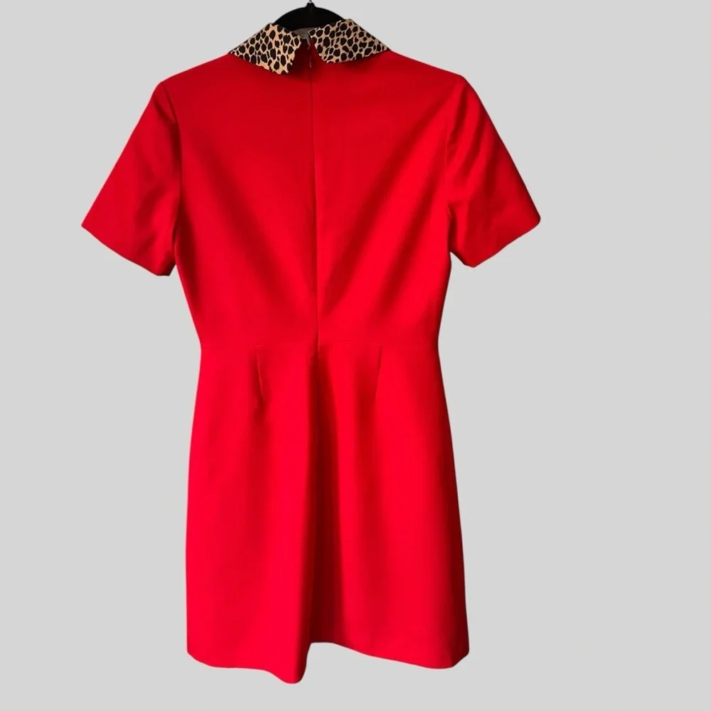 GUCCI with leopard Print Red Dress.